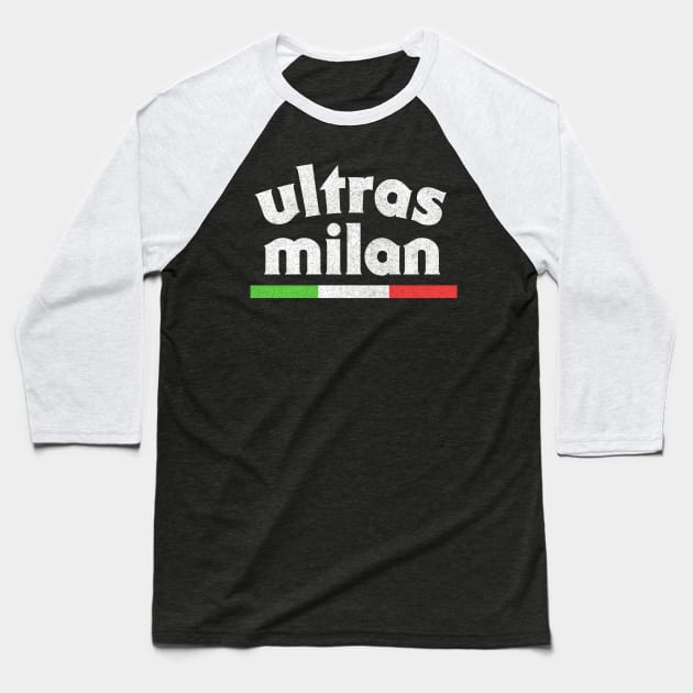 Milan Ultras //// Serie A Fan Baseball T-Shirt by DankFutura